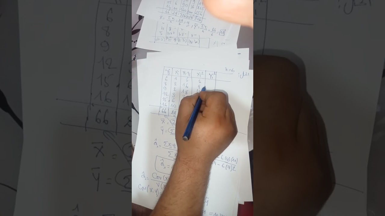 الانحدار الخطي البسيط + معامل الارتباط + معامل التحديد 21 décembre 2023