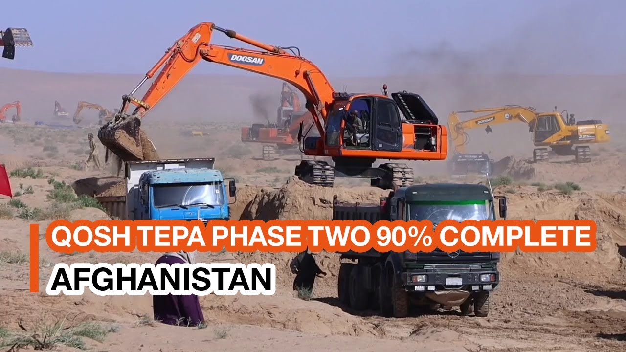 Second phase of Qosh Tepa Canal 90% complete | کار فاز دوم کانال قوش‌تپه ۹۰ در صد تکمیل شده است