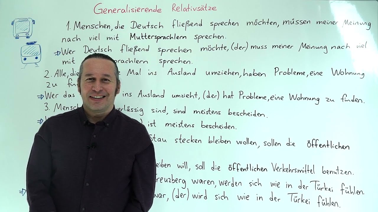 Almanca B2 INTENSIV Ders - 26  Generalisierende Relativsätze - Genelleyici İlgi Cümlesi