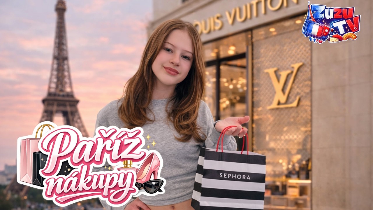 Co jsme nakoupili v PAŘÍŽI? 🇫🇷 Sephora, Miniso, Galeries Lafayette a Eiffelovka v noci