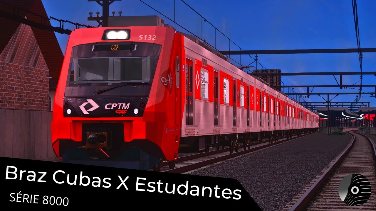 OpenBVE - BRAZ CUBAS x ESTUDANTES com o TUE SÉRIE 8000 da CPTM! Linha 11 Coral