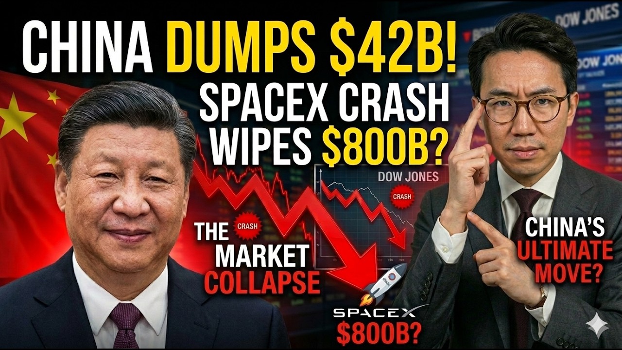 Китай сбрасывает гособлигации США на $42,2 млрд, пока крах SpaceX уничтожает $800 млрд рыночной с...