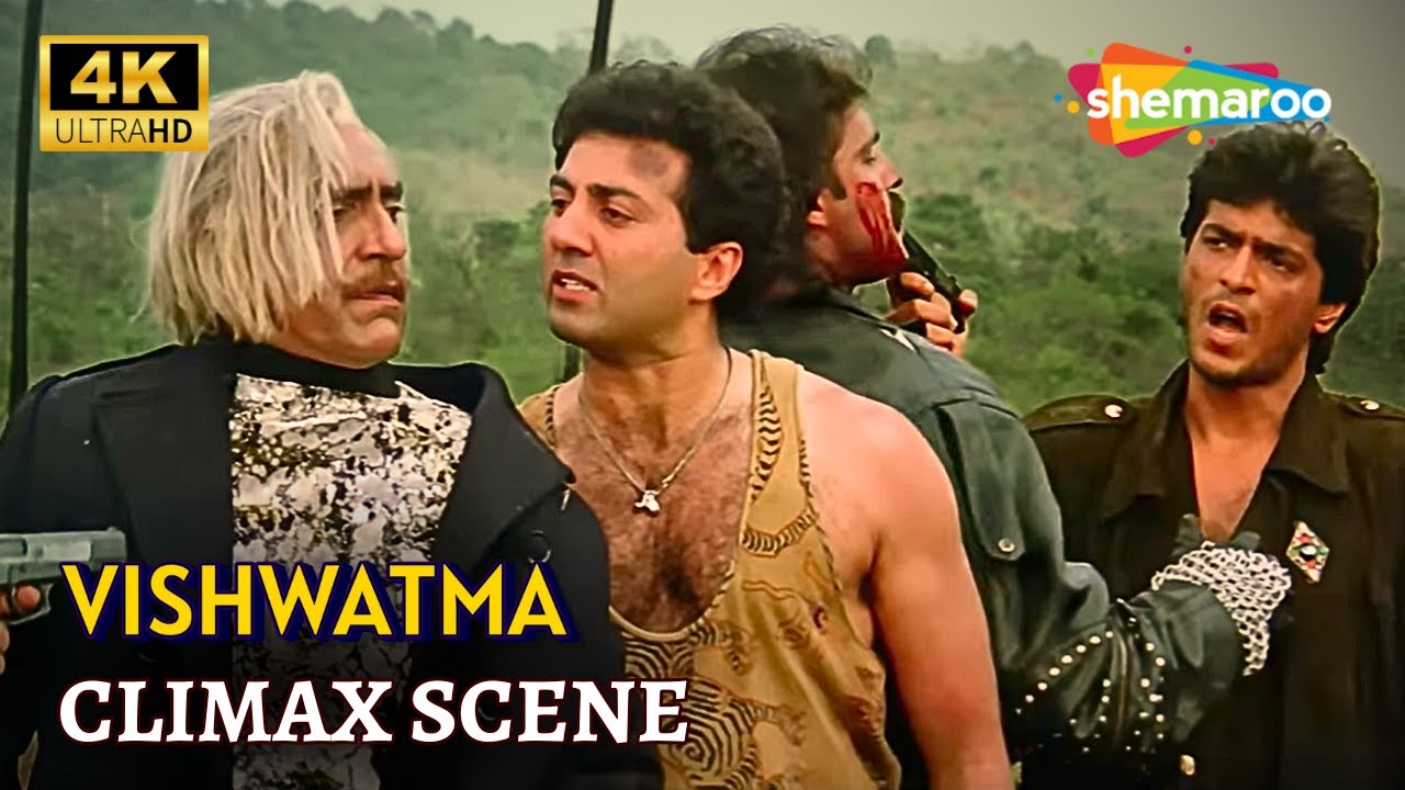 Vishwatma (1992) - CLIMAX SCENE 4K | Naseeruddin Shah, Sunny Deol, Chunky Pandey, Amrish Puri