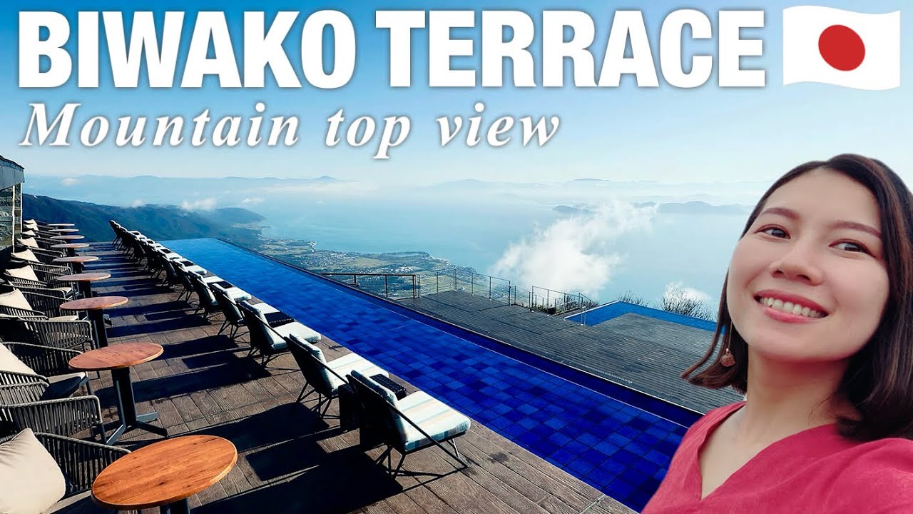 SHIGA🇯🇵 40min from Kyoto🚃  Biwako Valley⭐️ Terrace on top of the mountain⭐️ Japan travel vlog