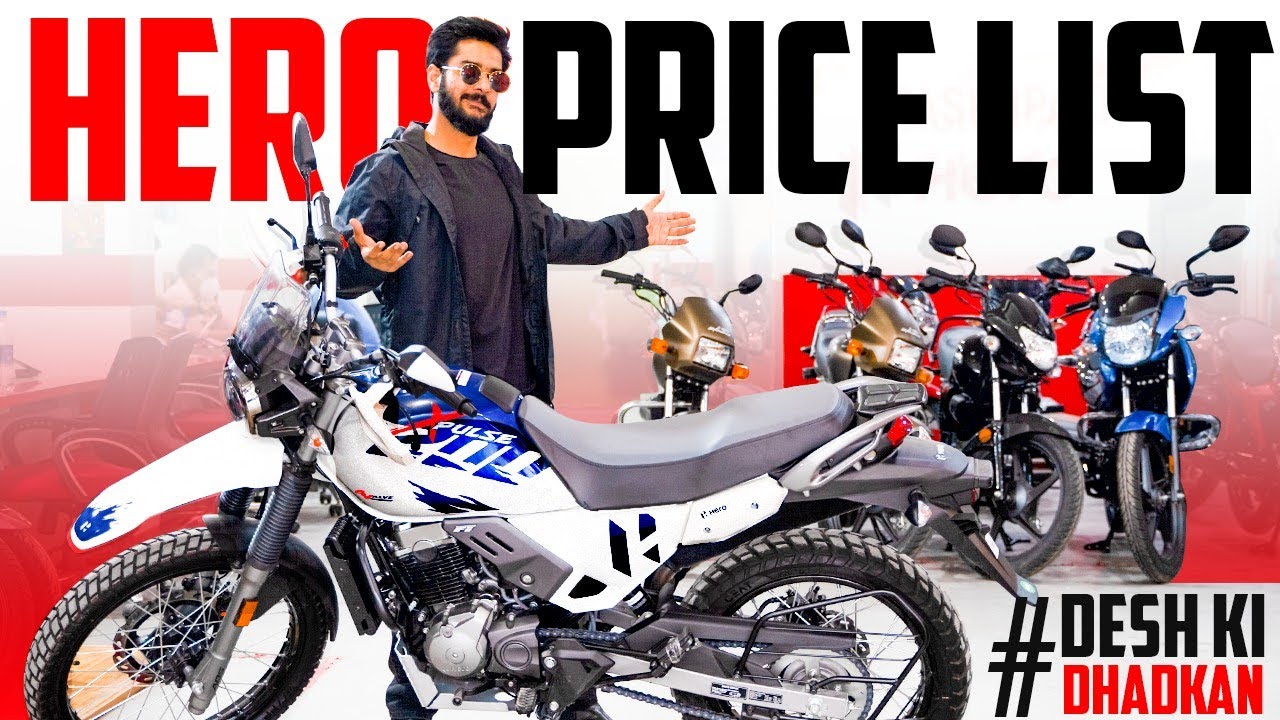 WINTER SALE NOW LIVE!! 2021 Latest All Hero Bikes Price List 🔥 Hero XPulse 200 4v, Splendor & More 👑