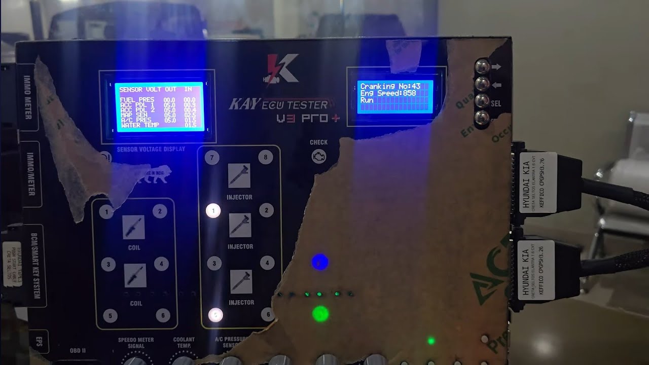 HYUNDAI KIA CRETA SELTOS CVT 8 INJECTOR KEFFICO CPGPSH3.26 PUSH START ECM KIT KAY ECU TESTER V3 PRO+