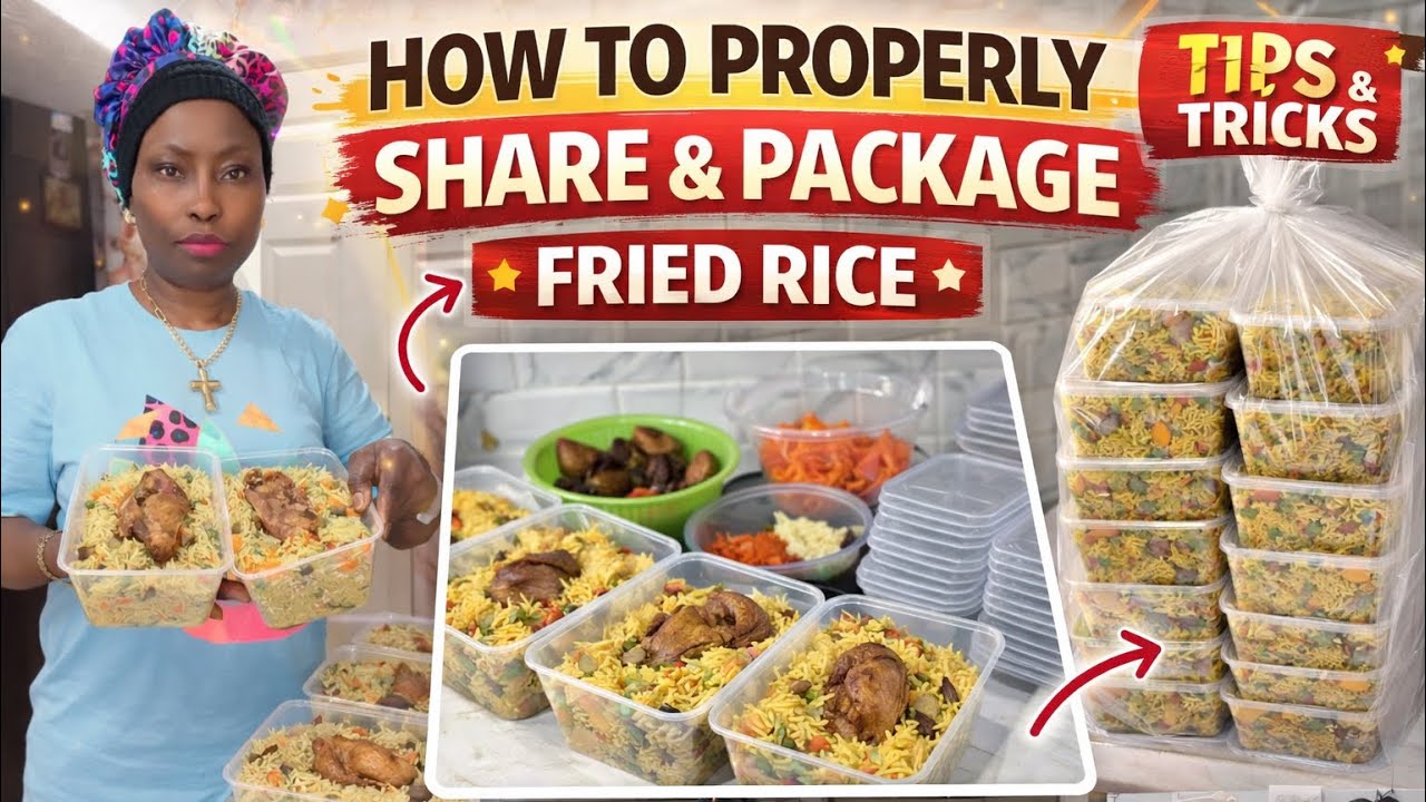How to Properly Share and Package Fried RiceChef J.O’s kitchen (PT 1)