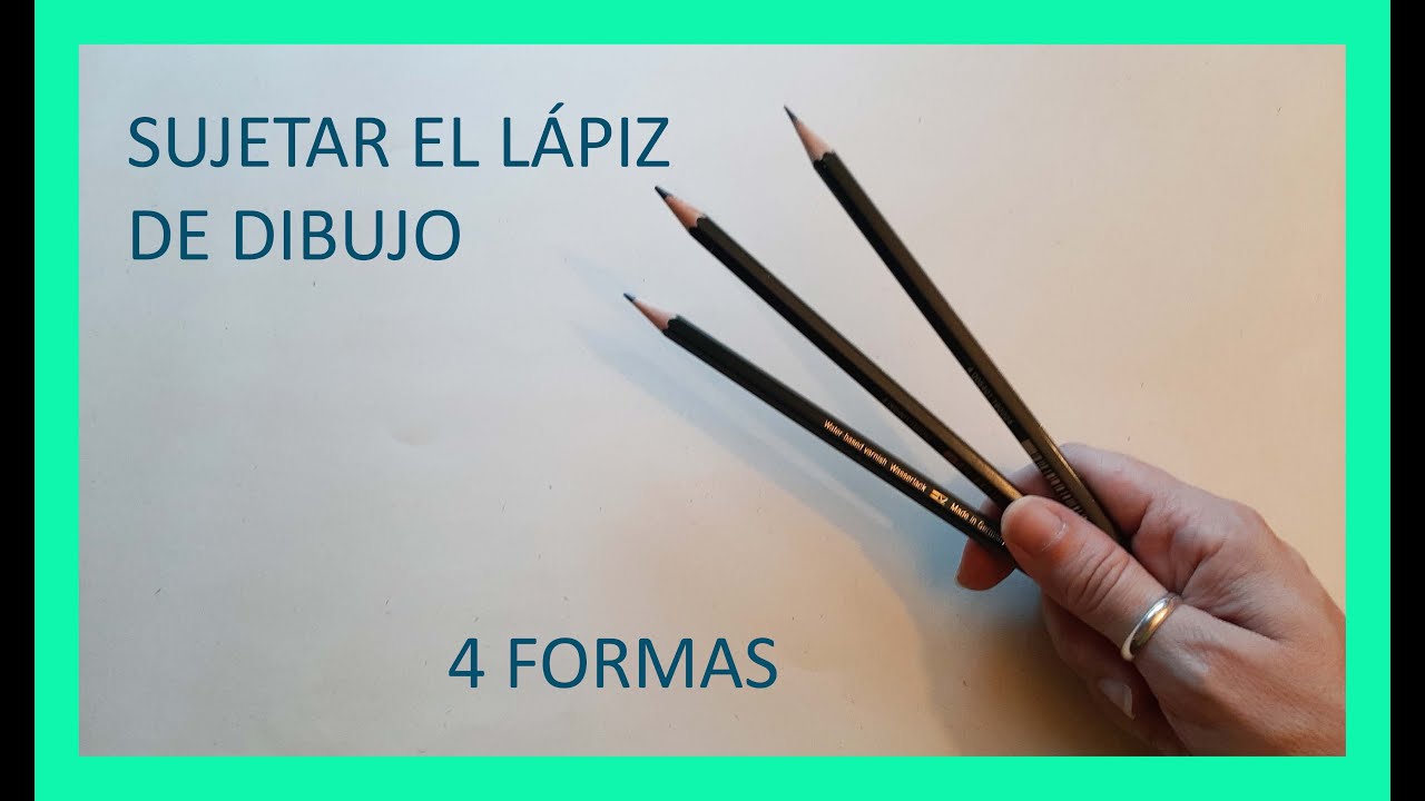 ✏4 formas de SUJETAR el lápiz de dibujo
