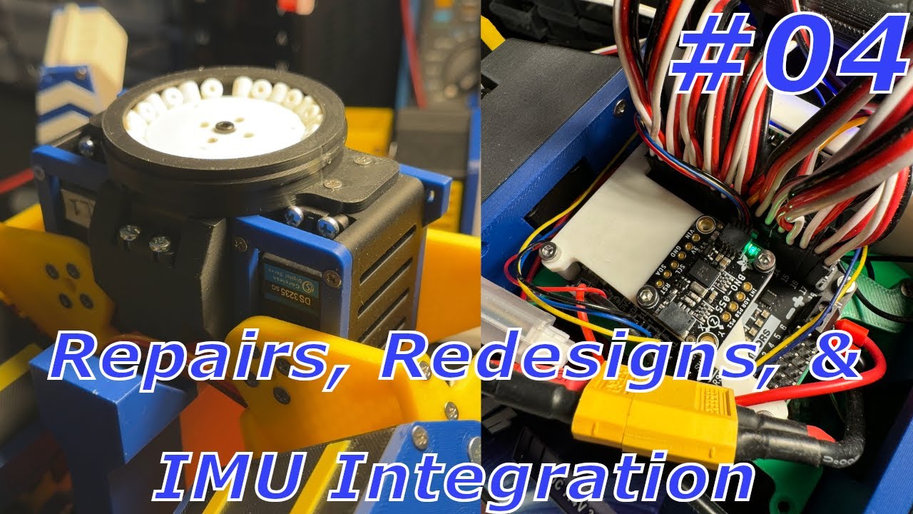 Repairs, Redesign, and IMU Integration | (Re)Building a 3D Printed Humanoid Robot #4