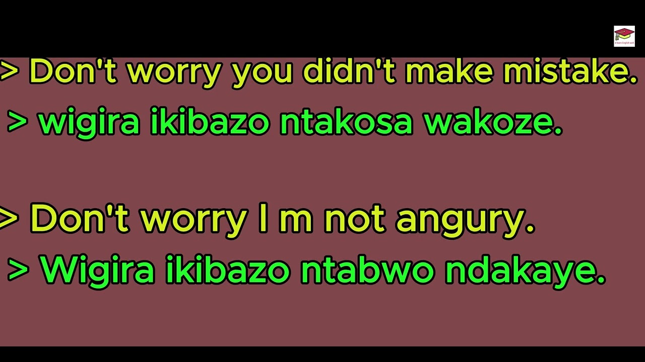 Menya ayamagambo mucyongereza