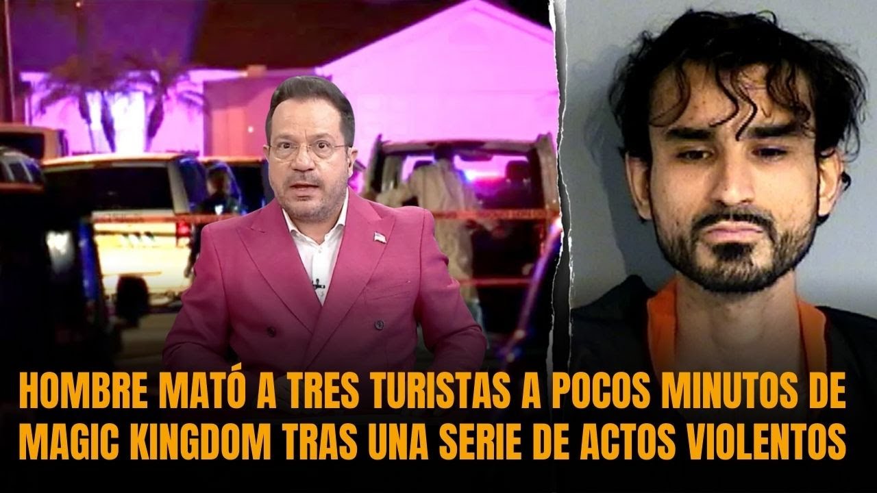 Hombre mató a tres turistas a pocos minutos de Magic Kingdom tras una serie de actos violentos