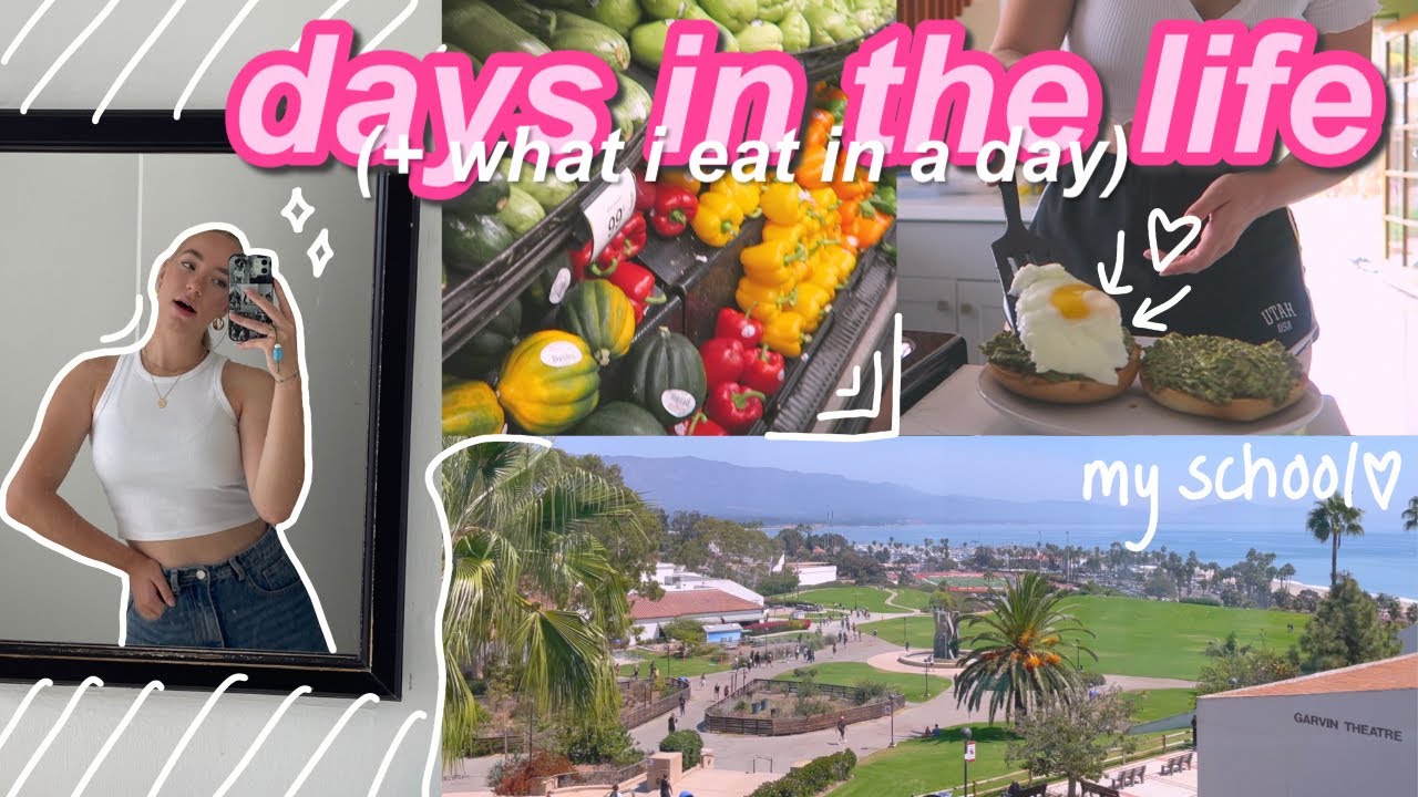 WHAT I EAT IN A DAY as an international student in santa barbara! DAYS IN THE LIFE ♡