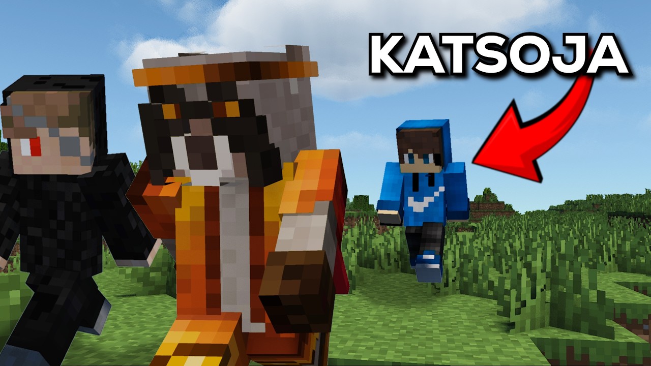 Minecraft Manhunt, mutta KATSOJA jahtaa meitä!