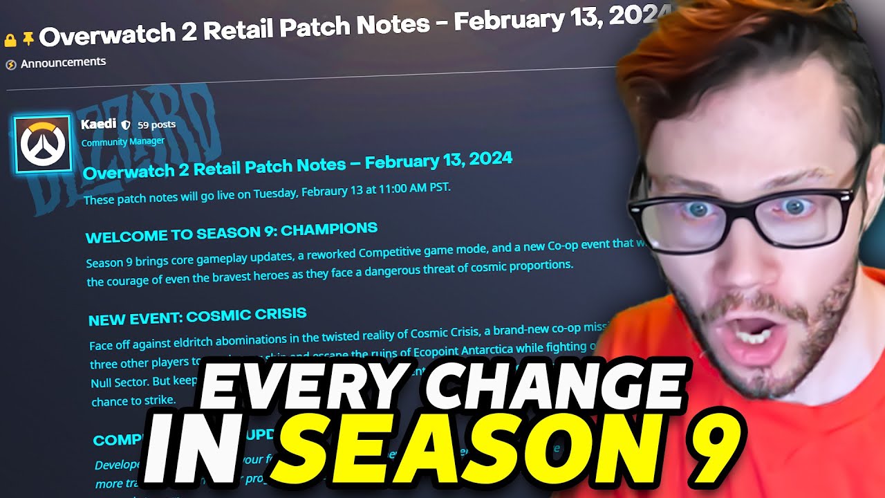 I'm SO HYPE for SEASON 9!! | NEW OW2 Patch Notes