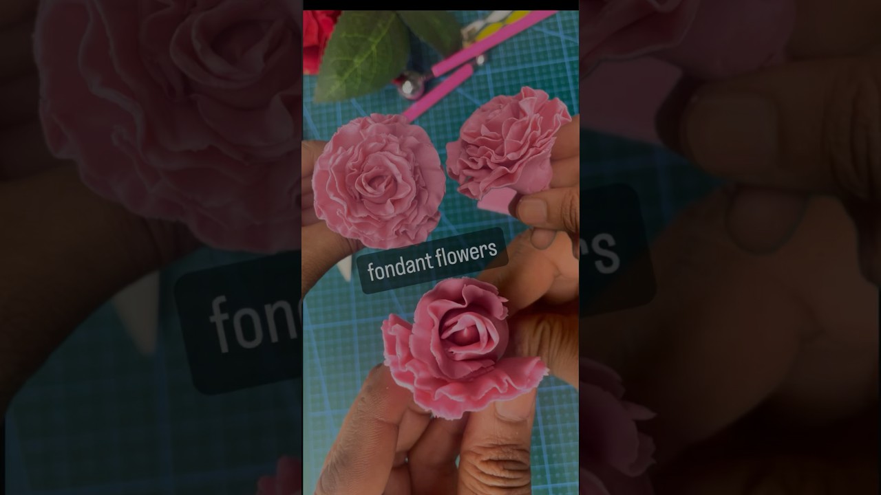 FONDANT CARNATIONS FLOWER  | | How To Make Fondant Flowers @fondantcakes