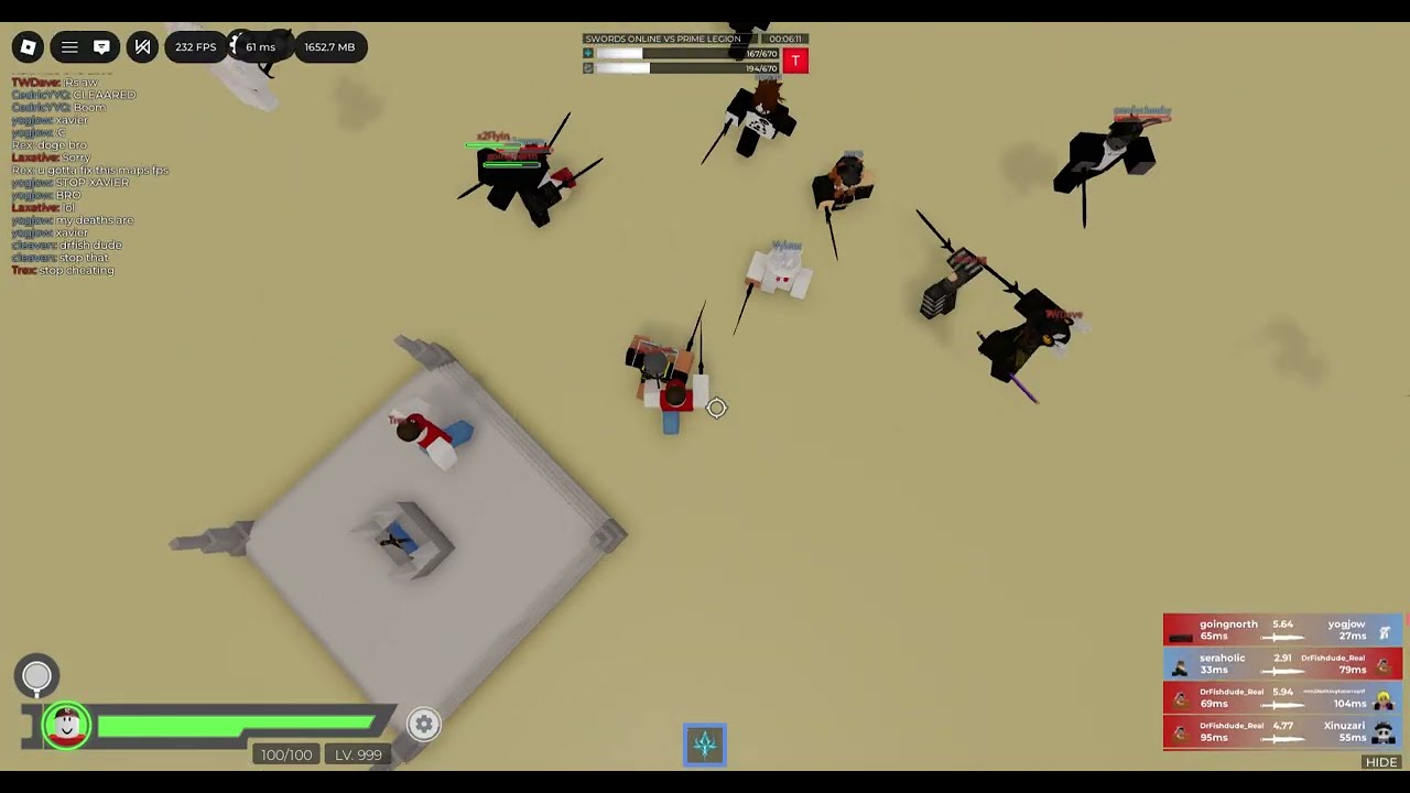 Prime Legion raid on Swords Online - December 12, 2025