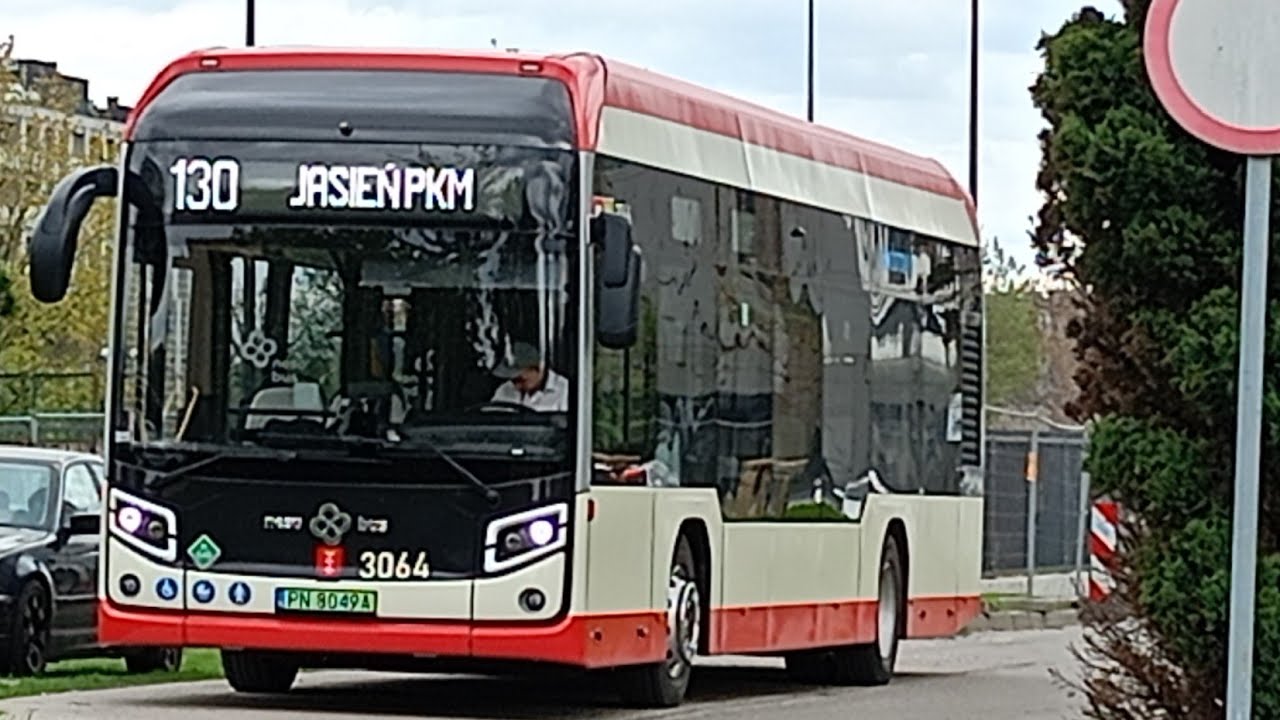 GAiT Gdańsk - NesoBus 12 Hydrogen #3100 | linia 130/07 🎶 Gorgeous ZF AVN 130 🎶