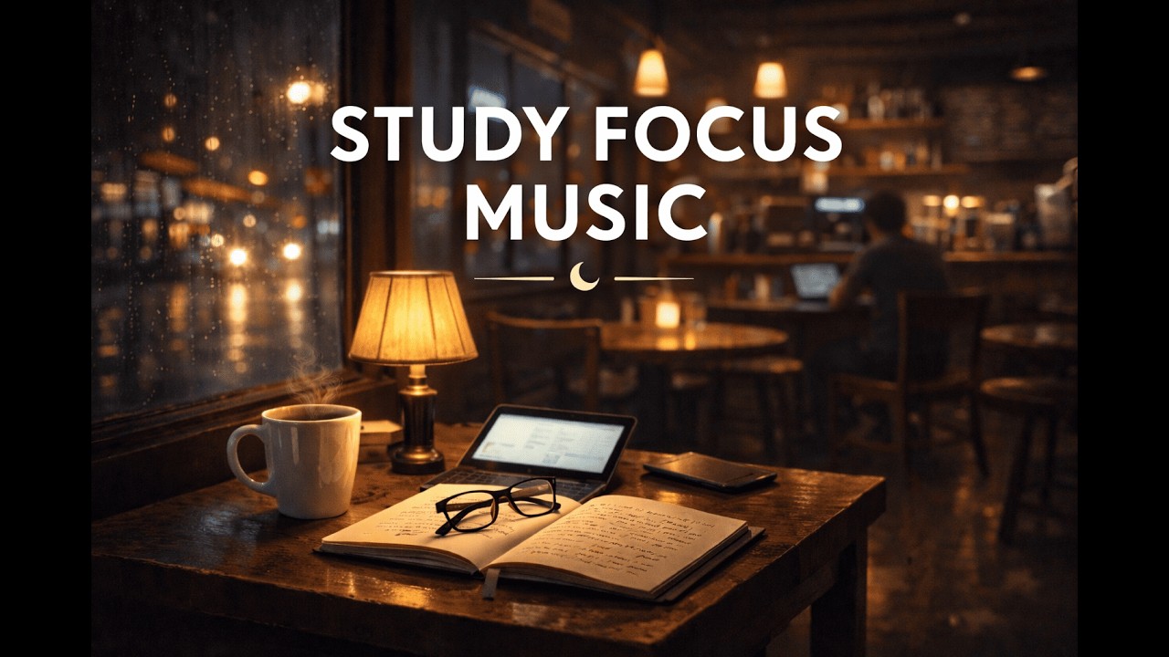 Calm Ambient Music for Deep Focus & Studying | Cozy Night Study Atmosphere