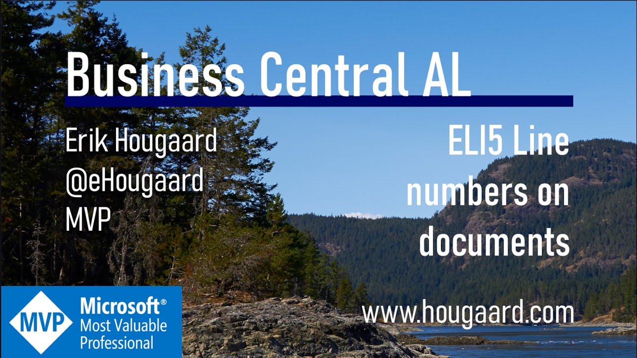 ELI5 Line numbers on documents in AL and Business Central