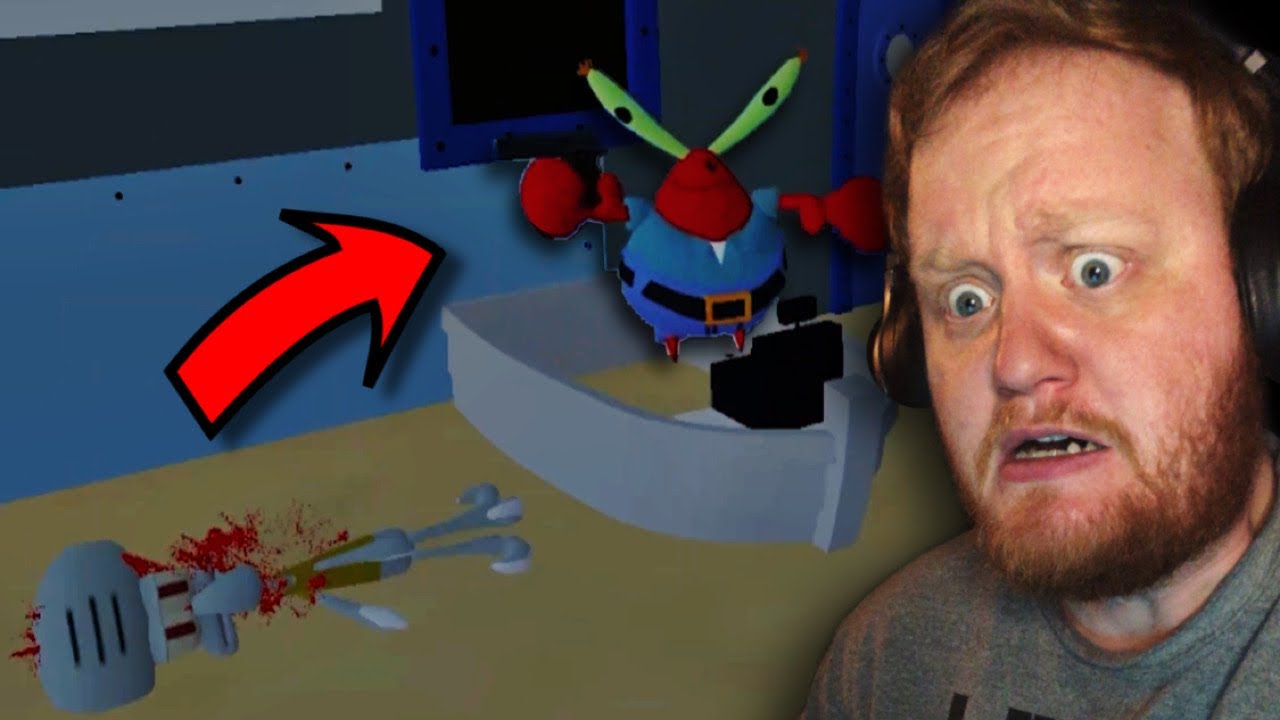 MR. KRABS HAS LOST HIS MIND IN THIS *NEW* SPONGEBOB HORROR GAME… | Crazy Crab - FULL GAME