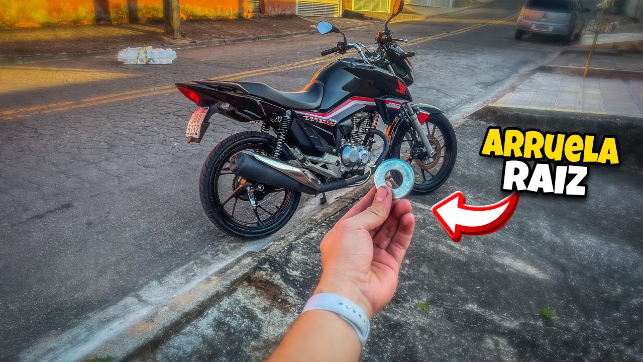 ARRUELA NO ESCAPE DA TITAN 160 | ASSOVIANDO IGUAL TIGER 800