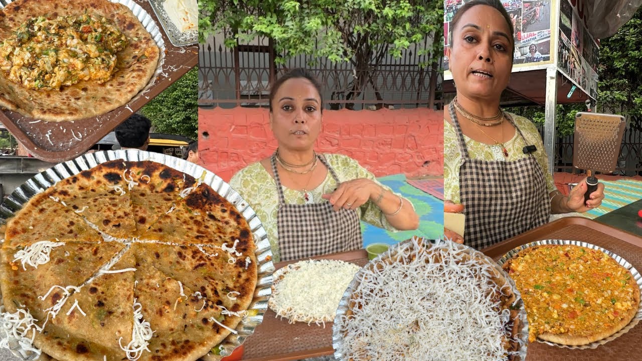 विश्व प्रसिद्ध राजा रानी पराठा Khilati  है सूरत वायरल सुजल आंटी 😳😱 | Wow Foodie Surat