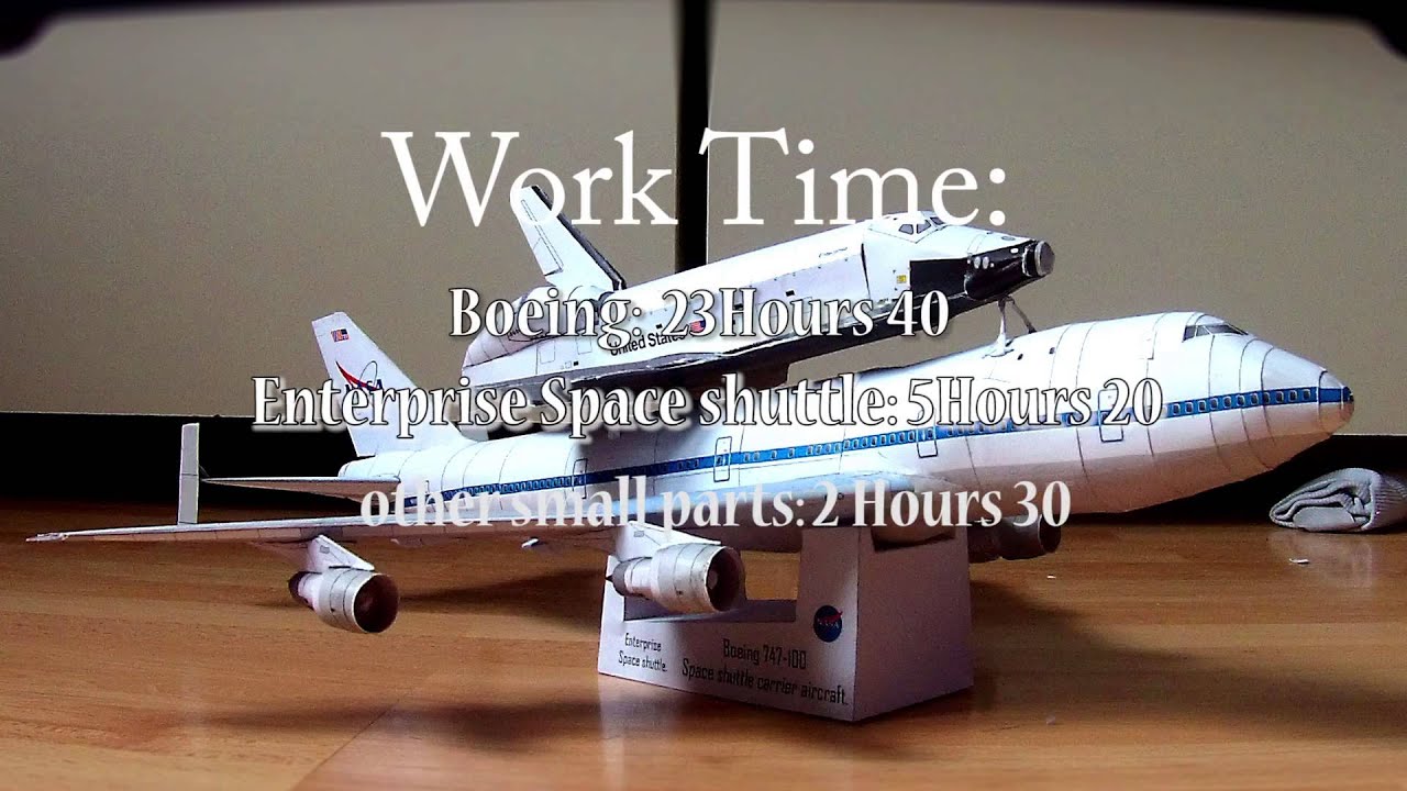 Space shuttle carrier aircraft  in papercraft!!