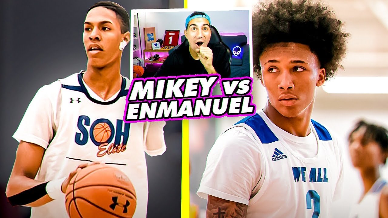 MIKEY WILLIAMS vs HANSEL ENMANUEL, el MEJOR PARTIDO del 2021 en High-School! 🇺🇸🏀🔥 *reacción*