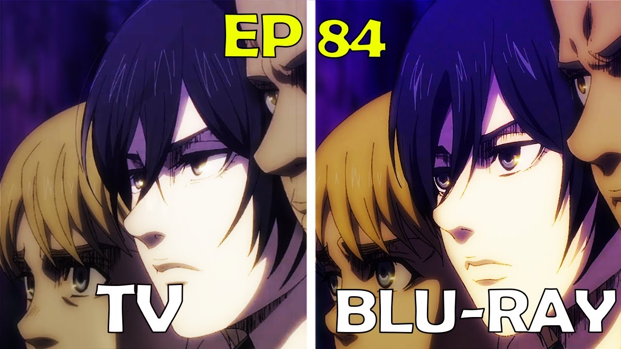 MAPPA'S AMAZING NEW MIKASA DESIGN? Attack on Titan The Final Season Part 2 EP 84 TV vs BLU-RAY