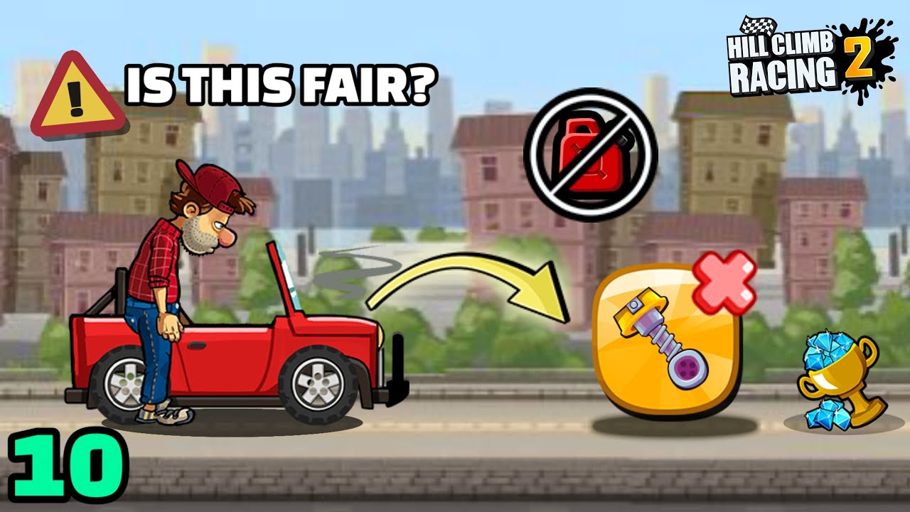 Is No Fuel Distance Fair? 🧐 HCR2 6 Easy To Hard Challenges #10 | Hill Climb Racing 2