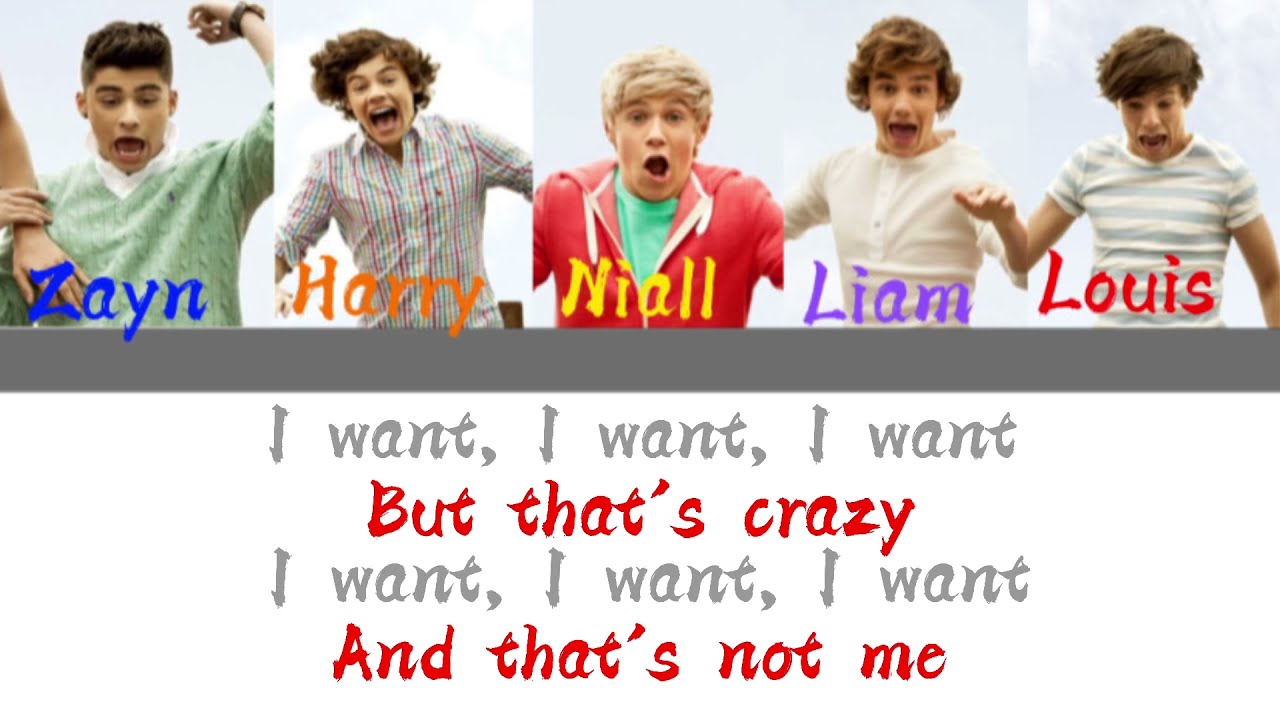 I Want - One Direction (Color Coded Lyrics)