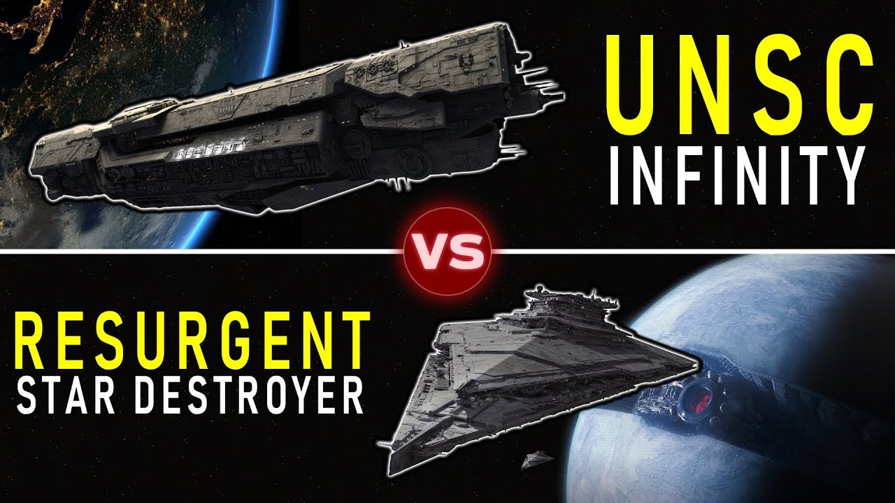 UNSC Infinity vs. Resurgent Star Destroyer -- Who Would Win? |  (Rematch) | Halo vs Star Wars