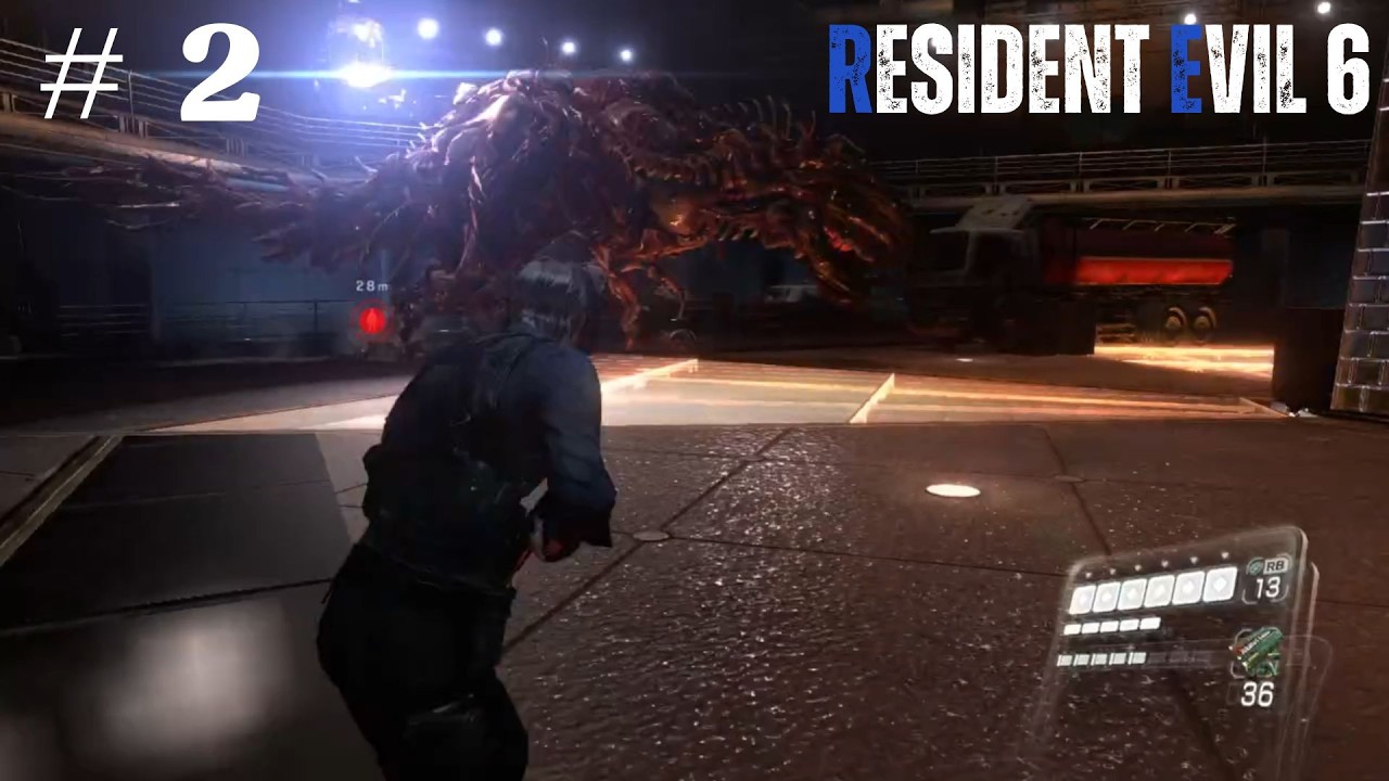 UN DINO ZOMBIE - Lets play RE6 (leon) #2
