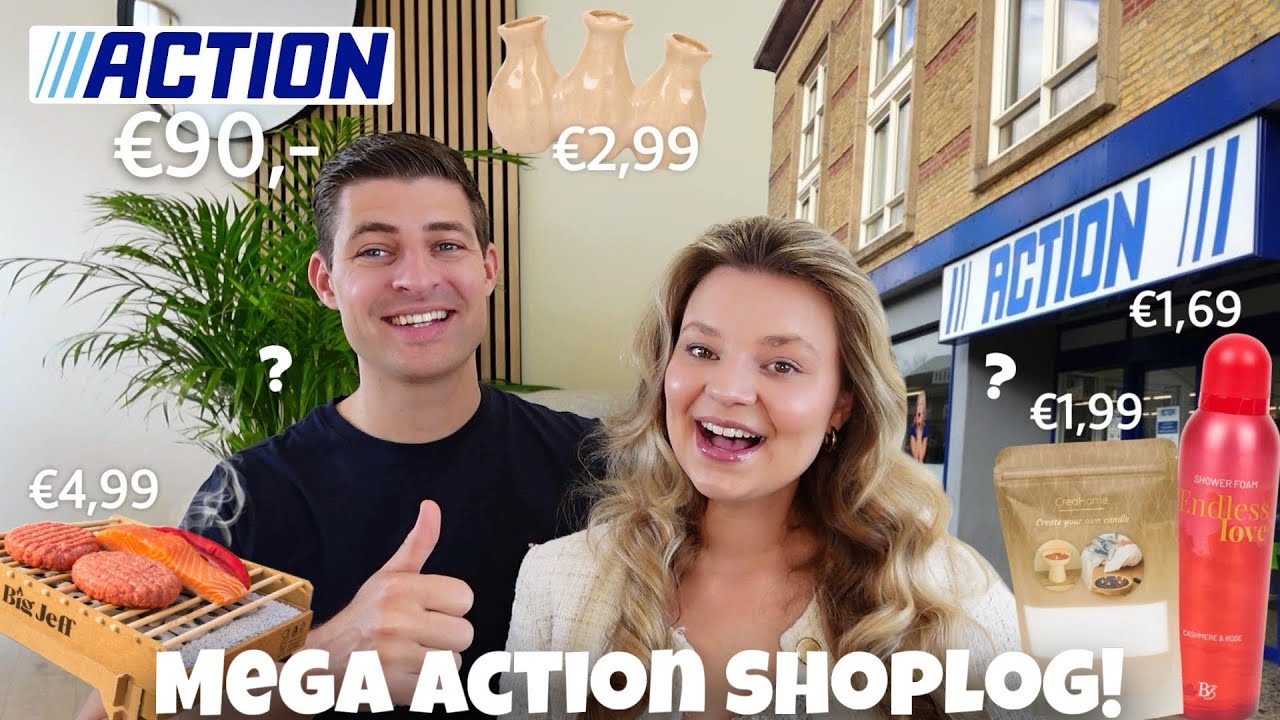 MEGA ACTION SHOPLOG - ACTION SHOP WITH ME MAART 2026! | Joyce Rikken