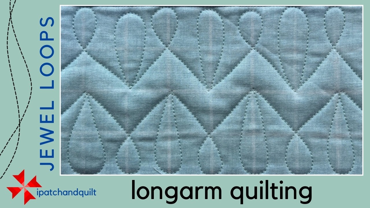 Free Motion Quilting - Drip Drop - on the longarm