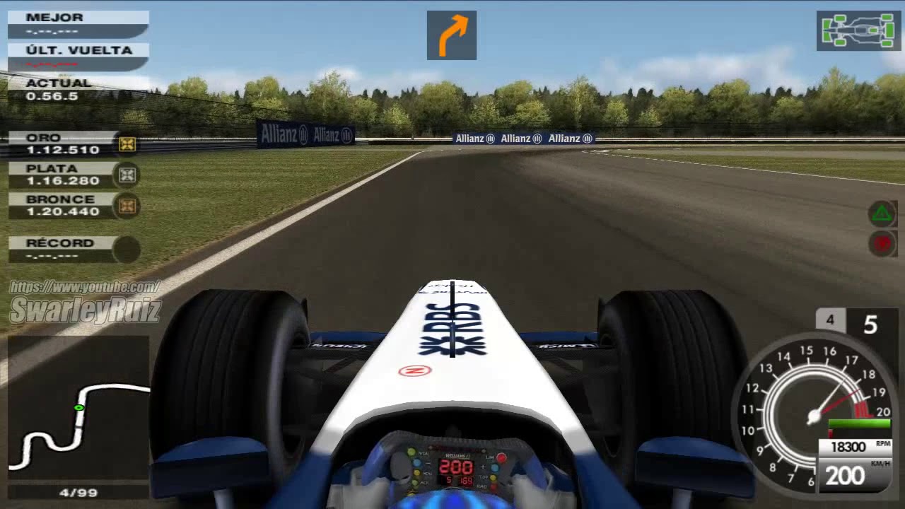 Formula 1 05 PS2 | Indianapolis | Williams FW27 | Nick Heidfeld | Logitech G29