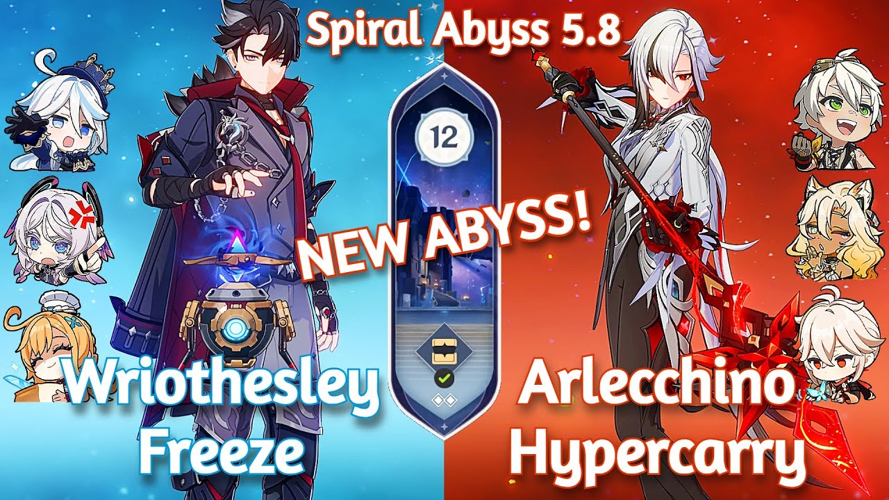 C1 Wriothesley Freeze x C0 Arlecchino Hypercarry - NEW Spiral Abyss 5.8! | Genshin Impact