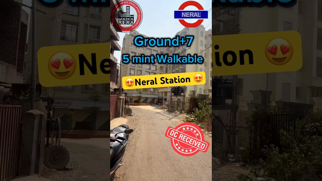 Luxurious 1Bhk Near By Station     #luxuriousapartments #semifurnished #NeralHomes #neralflats