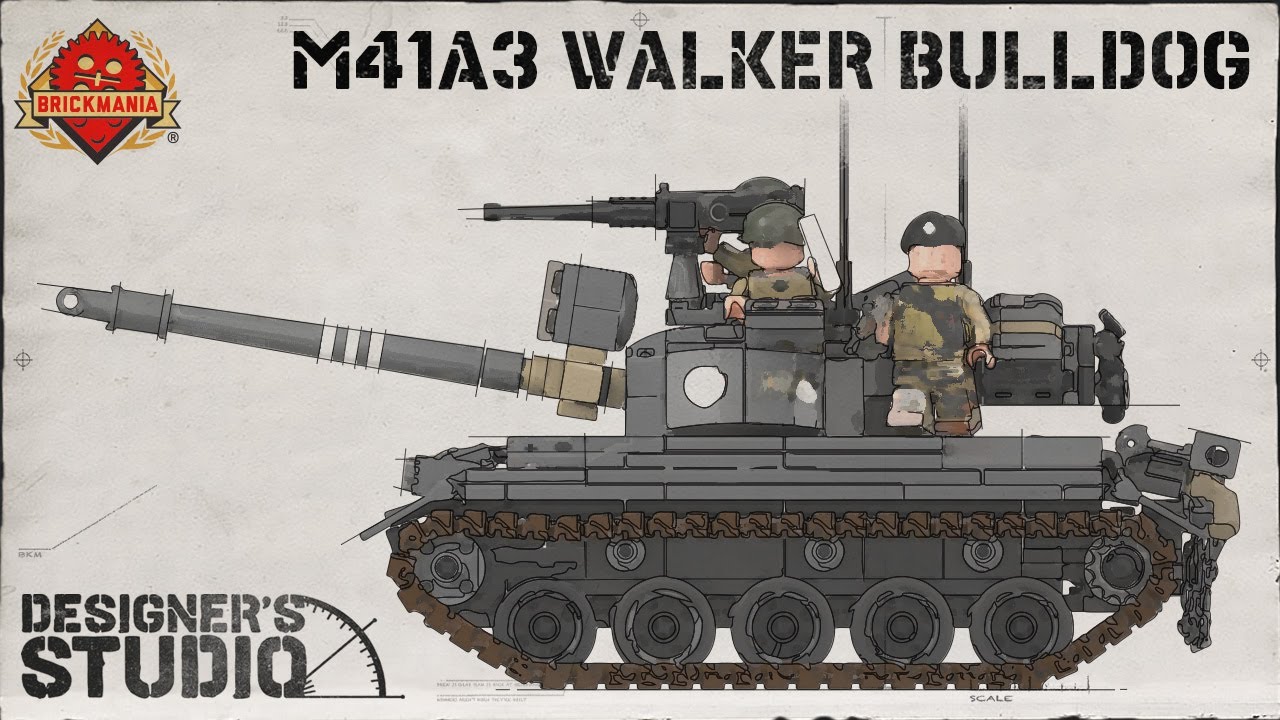 M41A3 Walker Bulldog - Custom Lego - In The Designer’s Studio