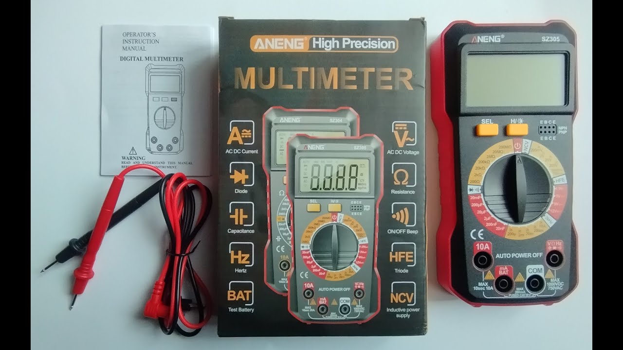 Обзор цифрового 🛠️ мультиметра ANENG SZ-305 | Кому он подойдет?