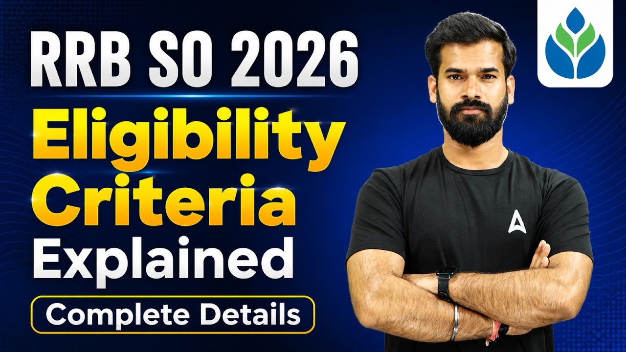 RRB SO Eligibility Criteria 2026 | Complete Details | By Rahul Meena