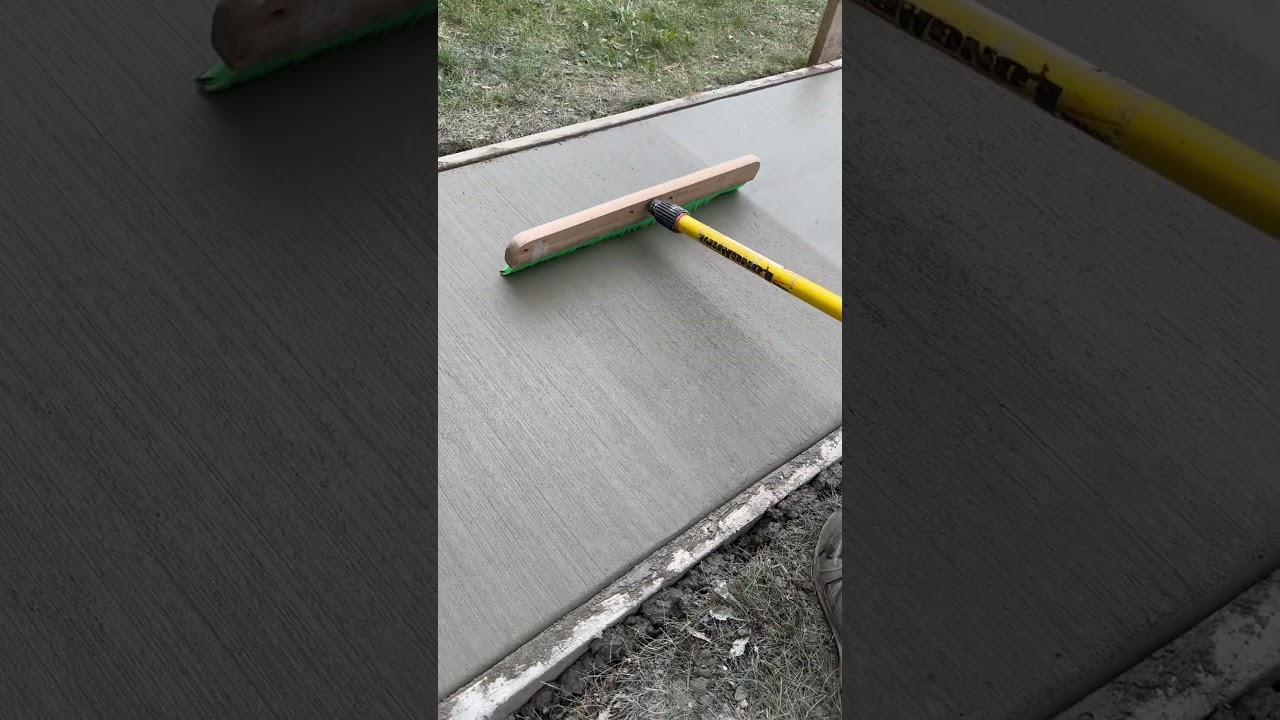 cbc concrete satisfying broom finish