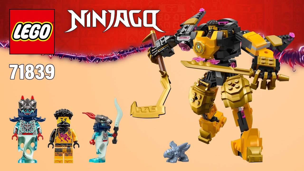 LEGO NINJAGO Dragons Rising Arin's Spinjitzu Battle Mech (71839)[213 pcs] Building Instructions
