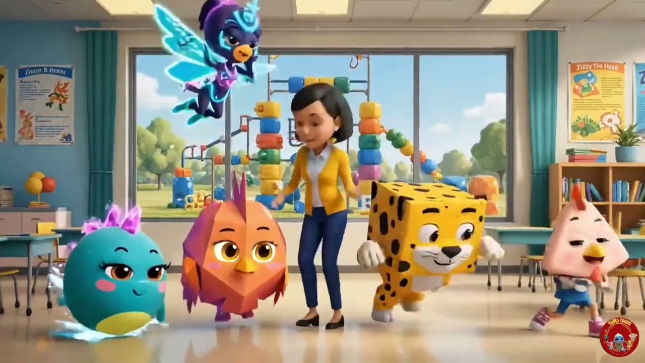 Arabic | قابل فرقة الحيوانات ذات الأشكال | Meet Shaped Animal Squad