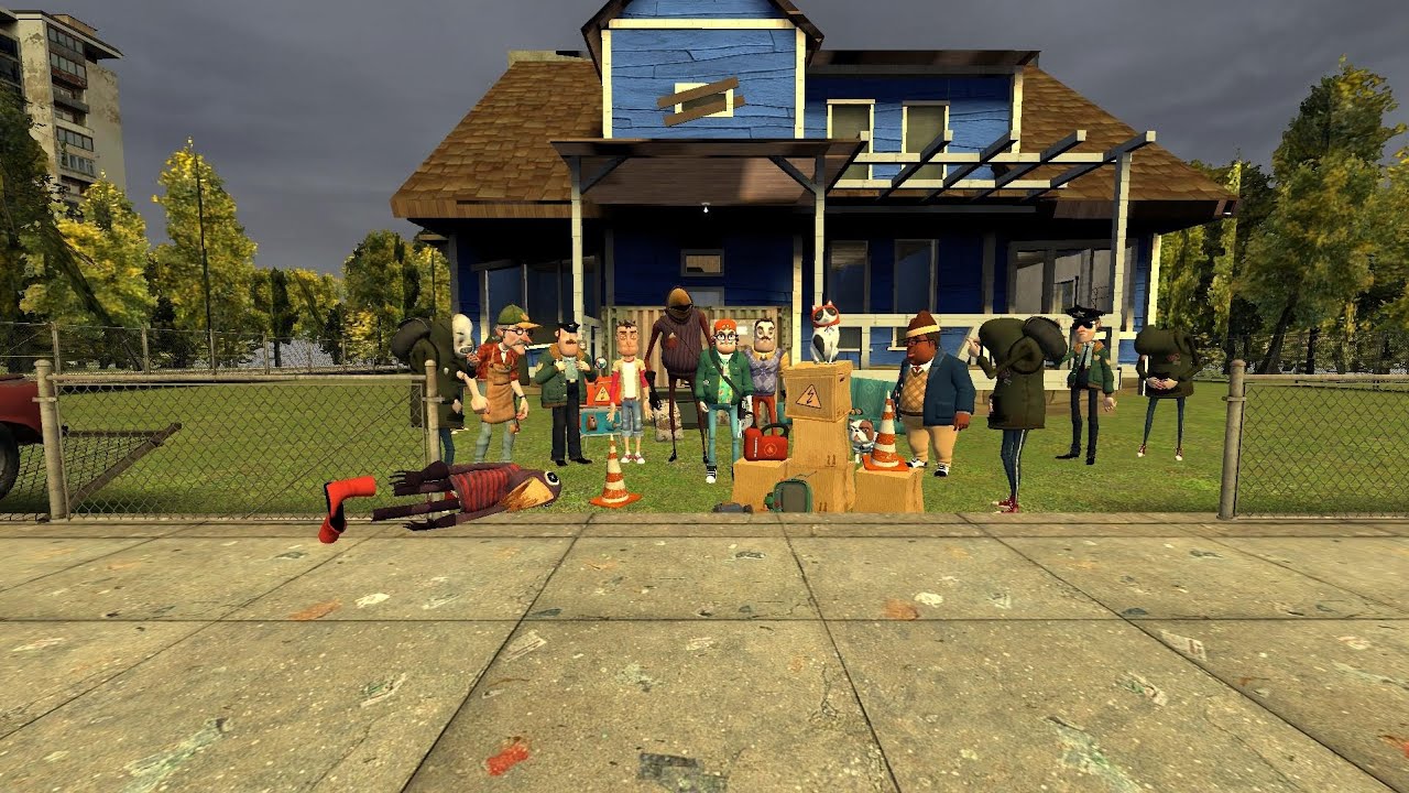 Hello neighbor пародия 1 часть