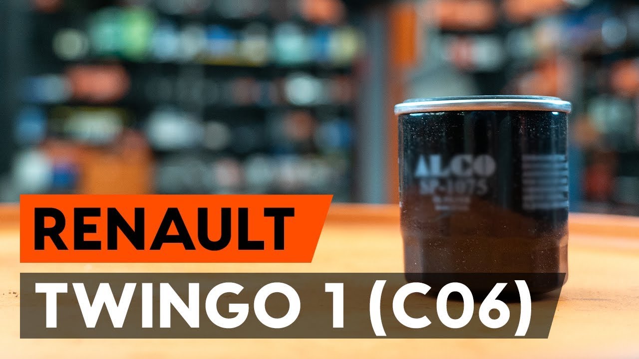 How to change oil filter and engine oil on RENAULT TWINGO 1 (C06) [TUTORIAL AUTODOC]