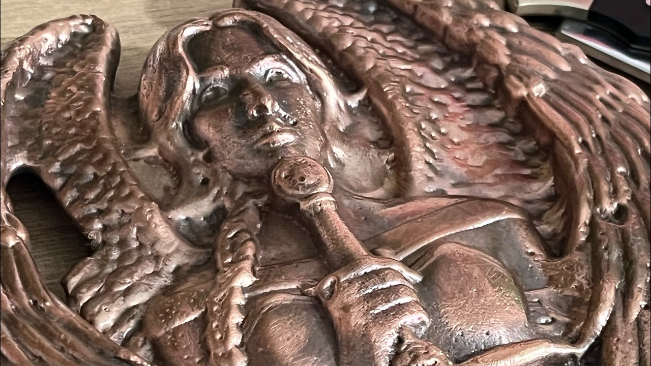 😍 How About This For A Copper Pour The Relic Angle Made By @GoldSilverHunter 😍 #art #sandcasting 