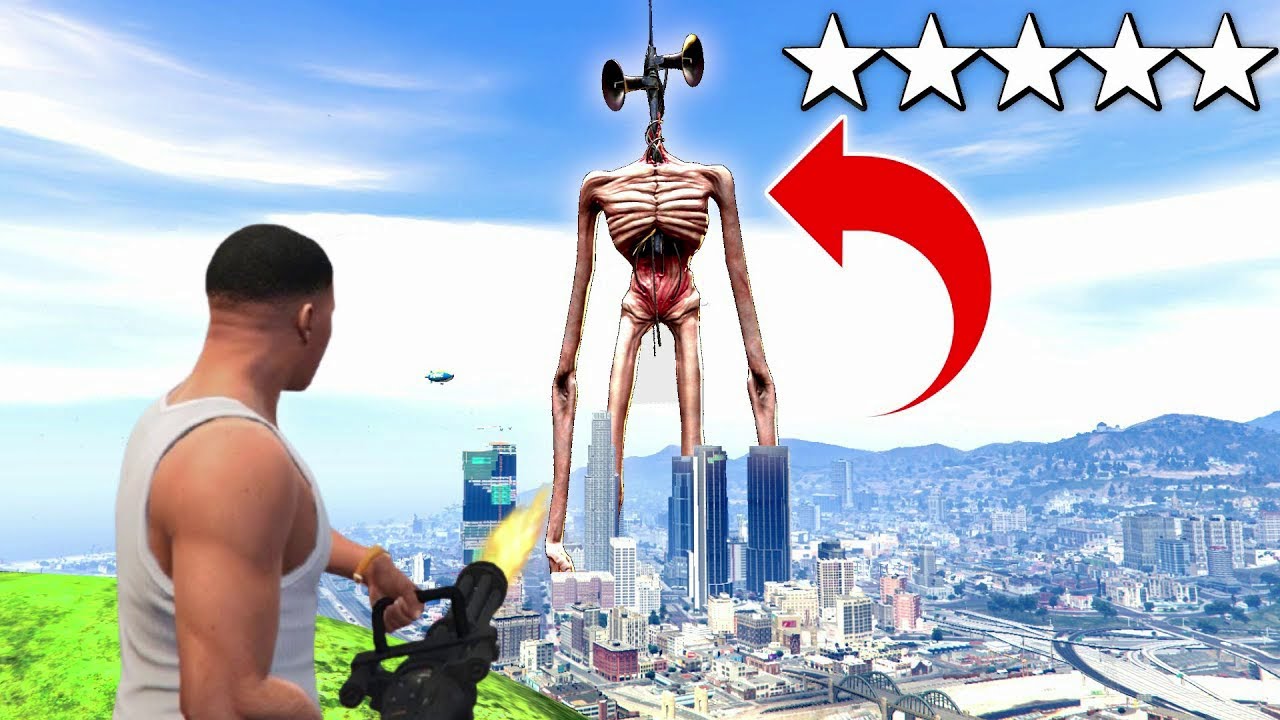 Giant Sirenheads in GTA 5 Part 3 | SIREN HEAD Destroys LOS SANTOS