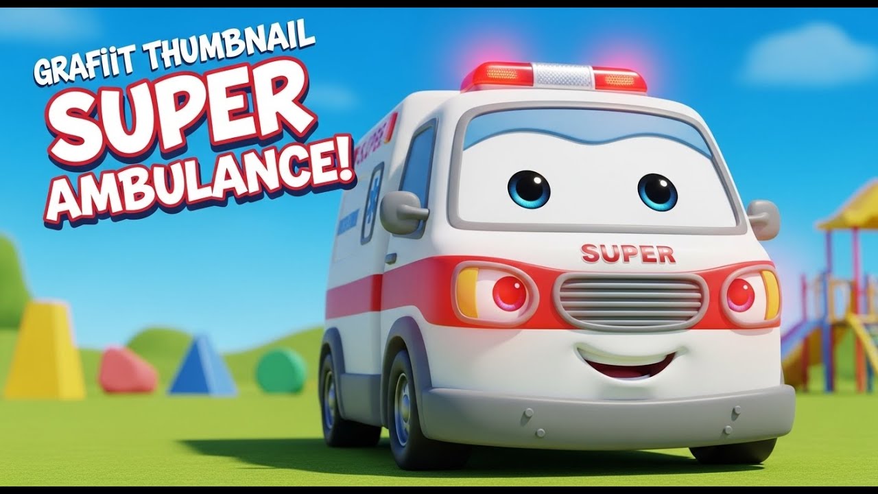 Super Ambulance Song 🚑 | Emergency Help Song for Kids | Learning Safety & Care | Nursery Rhymes