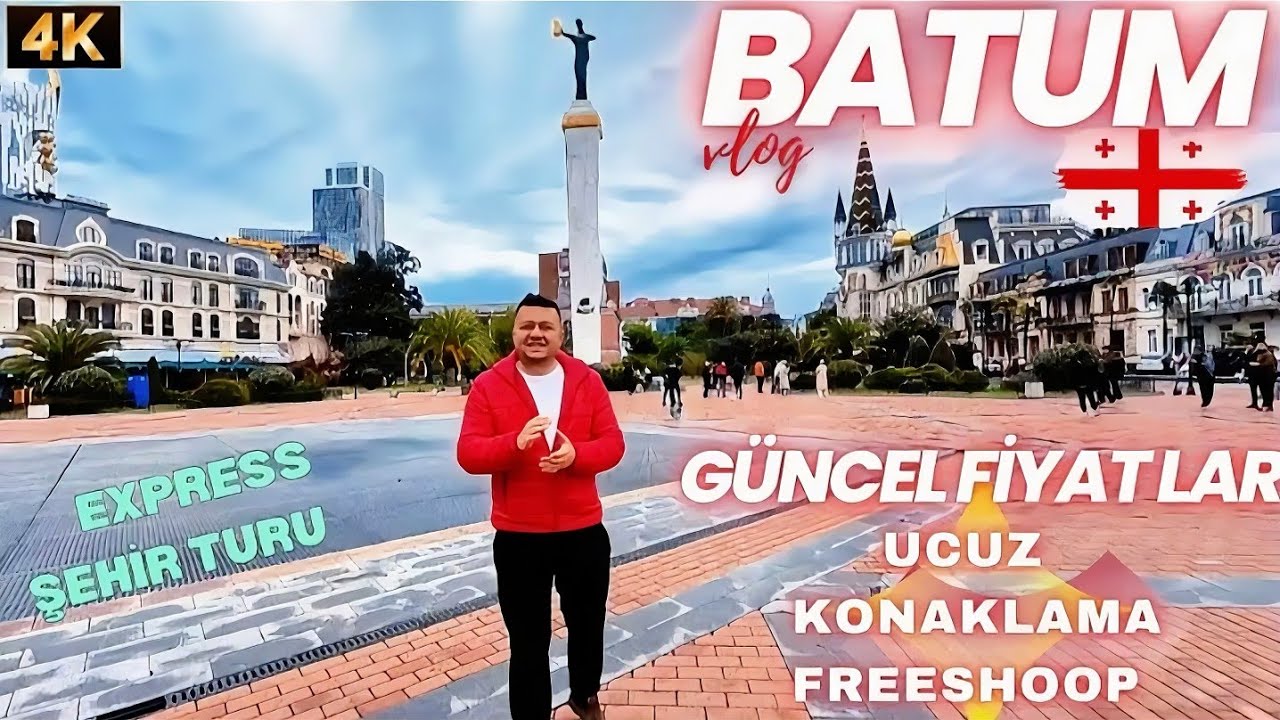 BATUM 'da 🇬🇪 UCUZ KONAKLAMA , GEZİLECEK YERLER ve FREESHOOP FİYATLARI #batum #batumi 